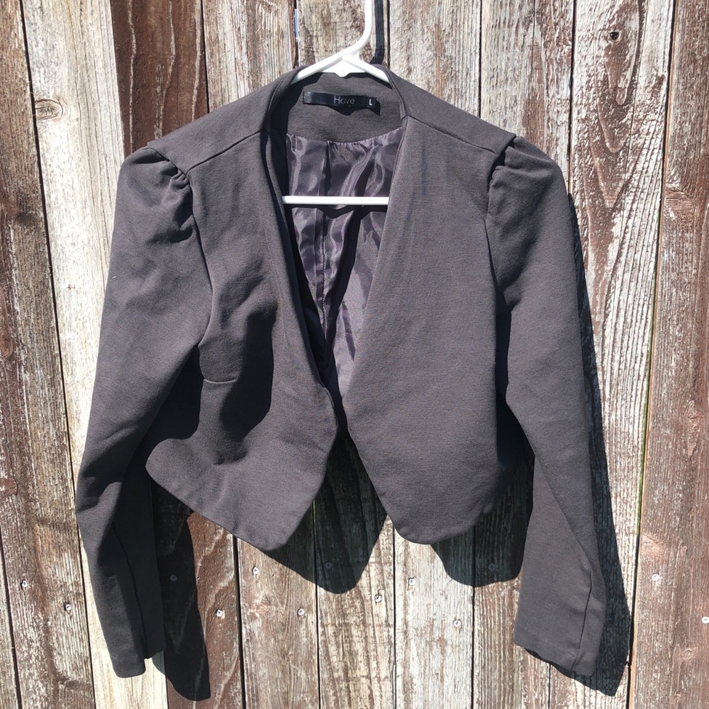 Short Gray Blazer
